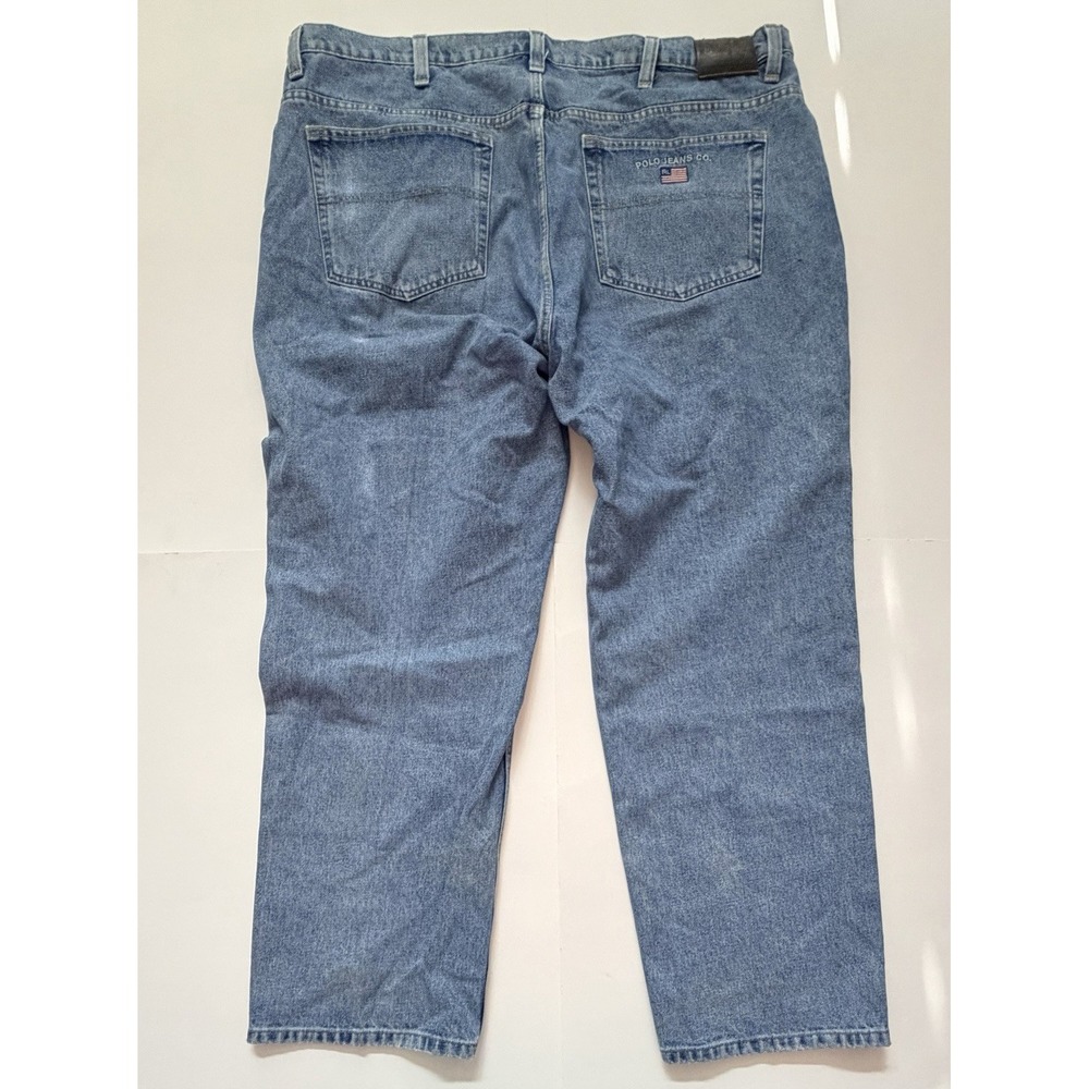 44x30- 2007 Polo Jeans Co. Ralph Lauren Men's Straight Blue Cotton Denim